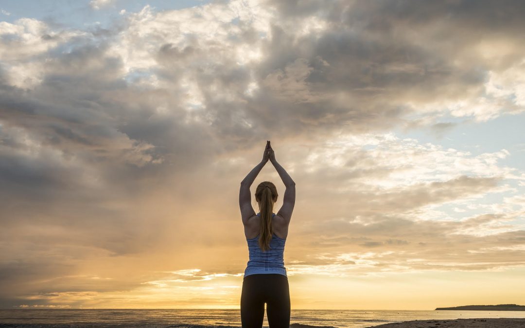 Sunset Yoga at Oceanview Lookoff  Copy