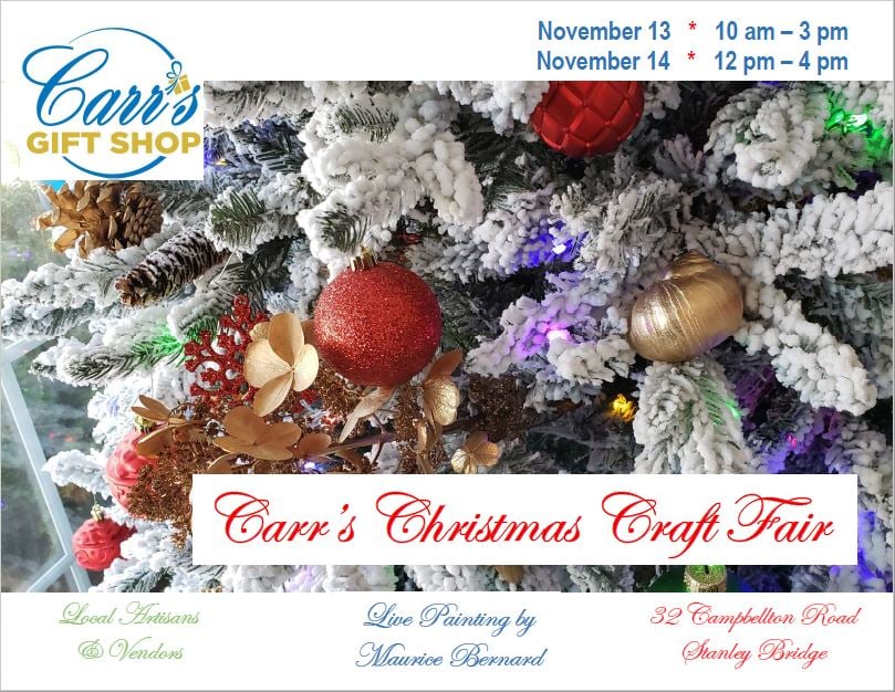 Christmas Craft Fair at Carr’s Oyster Bar