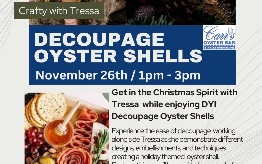 Crafty With Tressa – Decoupage Oyster Shells