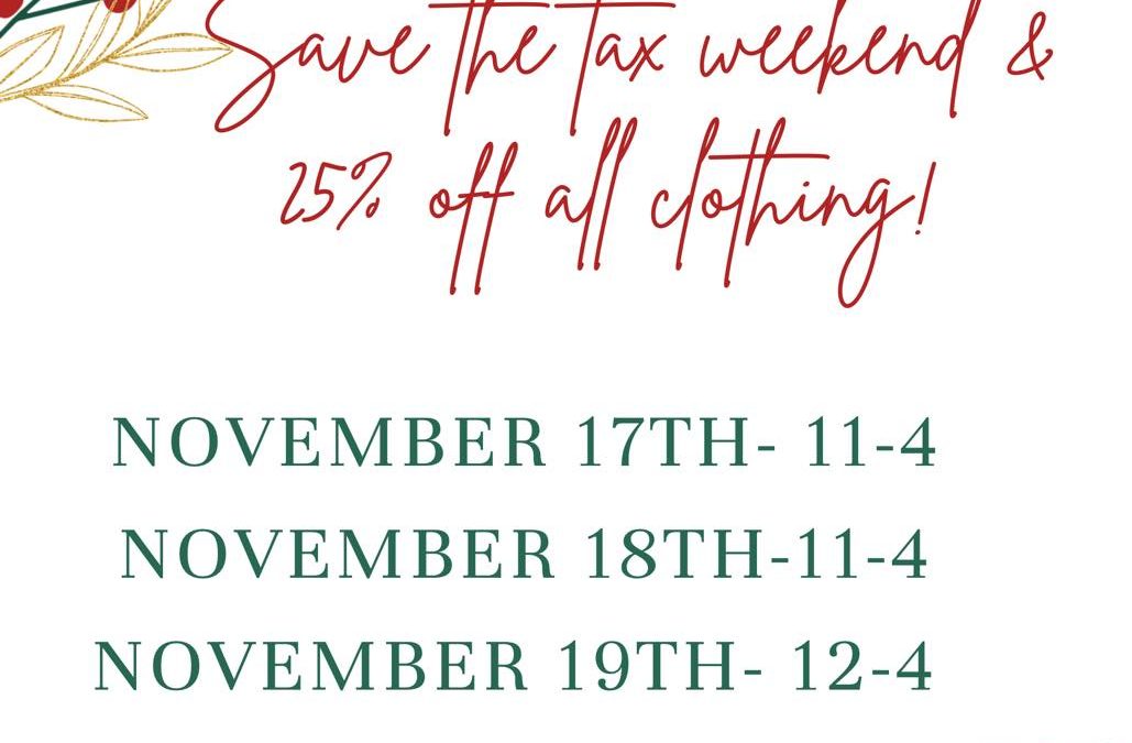 Save The Tax Weekend at Island Style